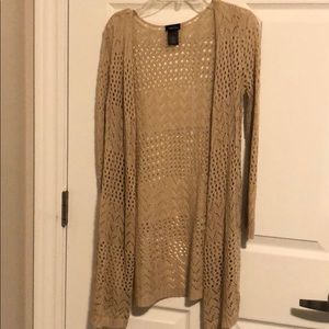 Tan cardigan